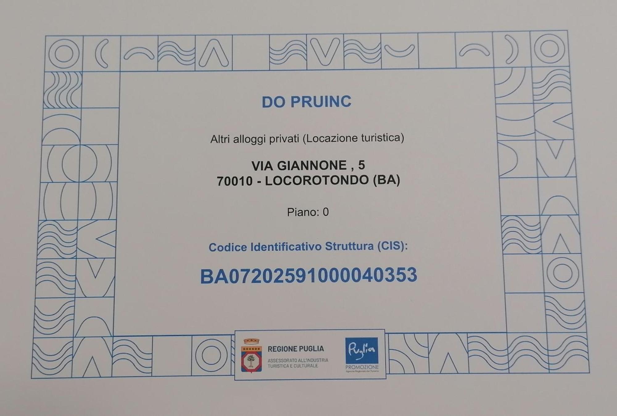 Do Pruinc Βίλα Locorotondo Εξωτερικό φωτογραφία